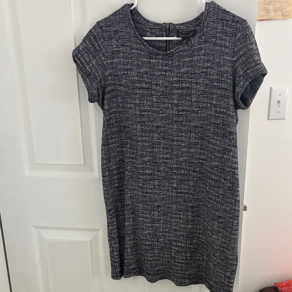 Rachel Zoe Black and White Textured Mini Dress